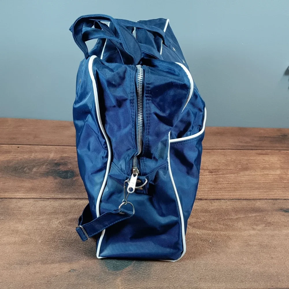 Kintetsu International Travel Bag Unisex Large Navy Blue Good Retro Carry On